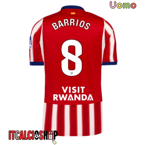Atletico Madrid Pablo Barrios #8 Prima Maglia 2026-27 Manica Corta
